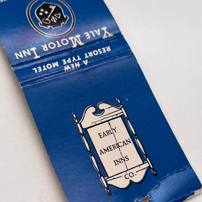 Yale Motor Inn Wallingford CT Vintage Matchbook Cover MM3-3