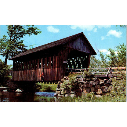 New Hampshire Blackwater River Covered Bridge Postcard PC7