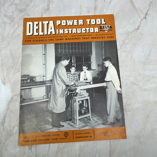 1951 Sep/Oct The Delta Power Tool Instructor Newsletter Rockwell TI9-P3