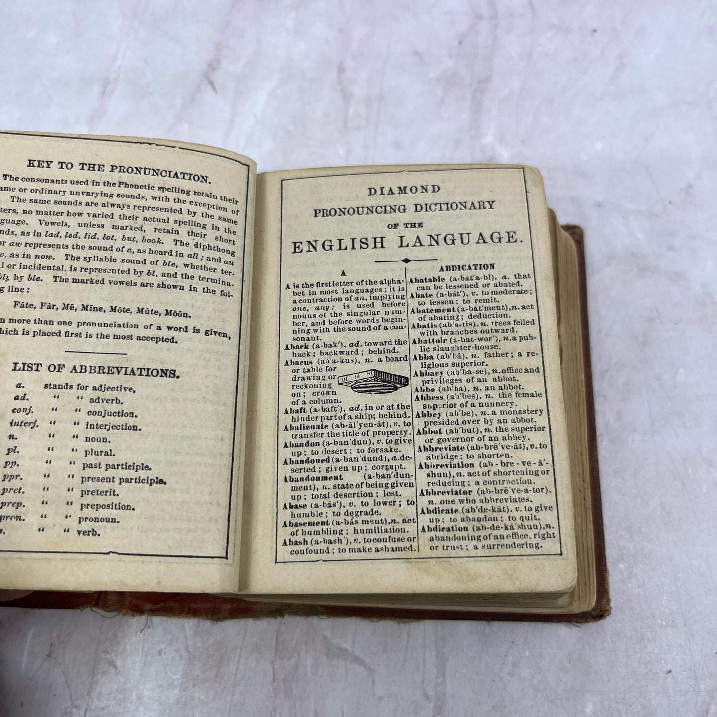 1878 The American Diamond Pocket Dictionary TA9-B2