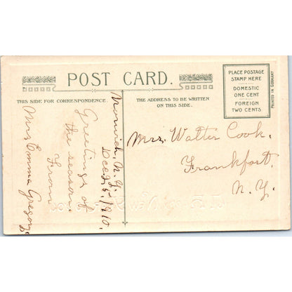 c1910 Happy New Year John Winsch Back Original Postcard PC10