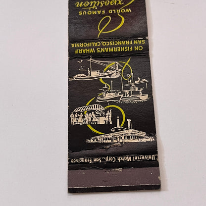World Famous Exposition Fish Grotto No.1 Fisherman's Wharf Matchbook TB6-MB1-15