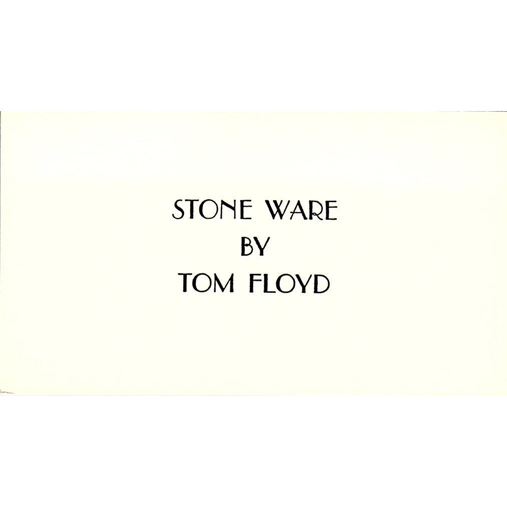 Stone Ware by Tom Floyd Vintage Business Card SD9-B5