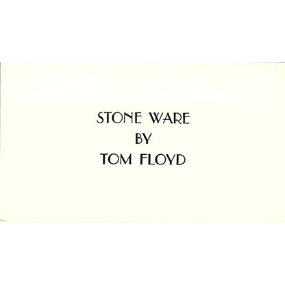 Stone Ware by Tom Floyd Vintage Business Card SD9-B5