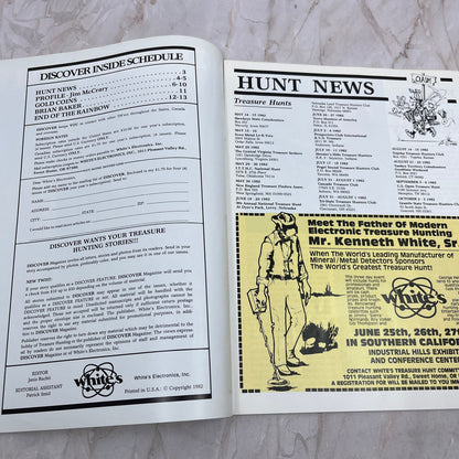 1981 4th Quarter Discover Treasure Hunting Magazine - White's Electronics M11