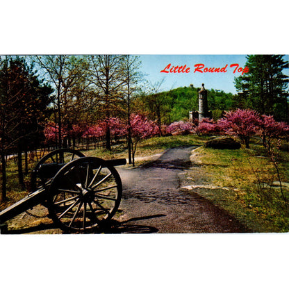 Summit of Little Round Top 44th NY Infantry Monument Gettysburg PA Postcard PD7