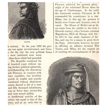 Attempted Assassination of the Medici Conrad Ermisch 1911 Engraving Print AF5-7