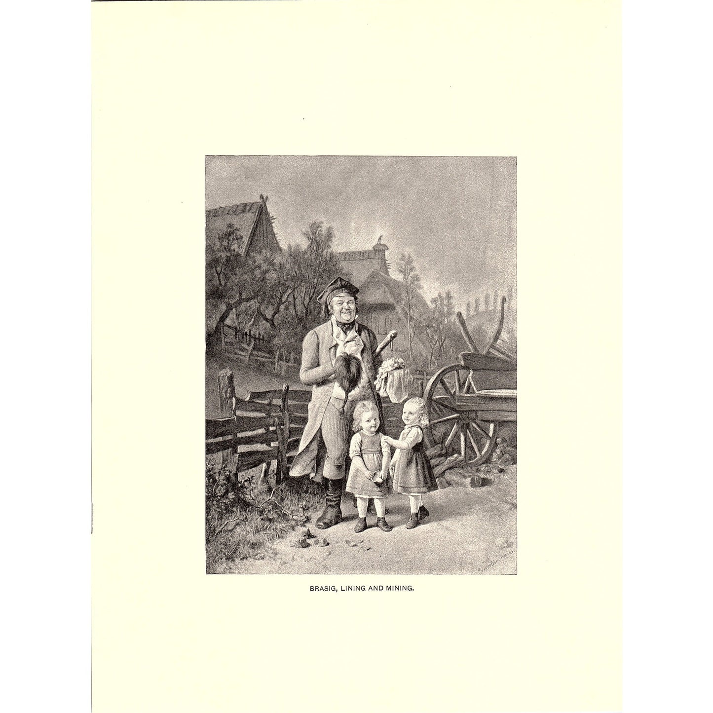 Brasig, Lining & Mining Conrad Ludwig Beckmann Lithograph Art Print 9x11 V6