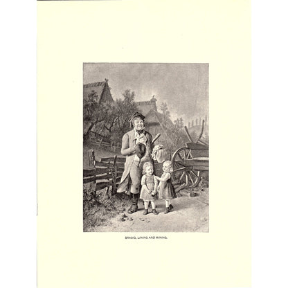 Brasig, Lining & Mining Conrad Ludwig Beckmann Lithograph Art Print 9x11 V6