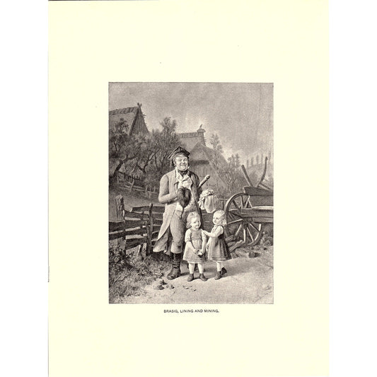 Brasig, Lining & Mining Conrad Ludwig Beckmann Lithograph Art Print 9x11 V6