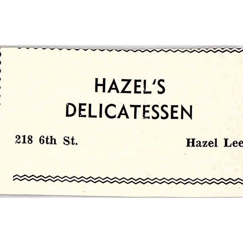 Hazel Lee Hazel's Delicatessen, Goodrich's Mens Wear - Taft CA 1965 Ad AF8-S25