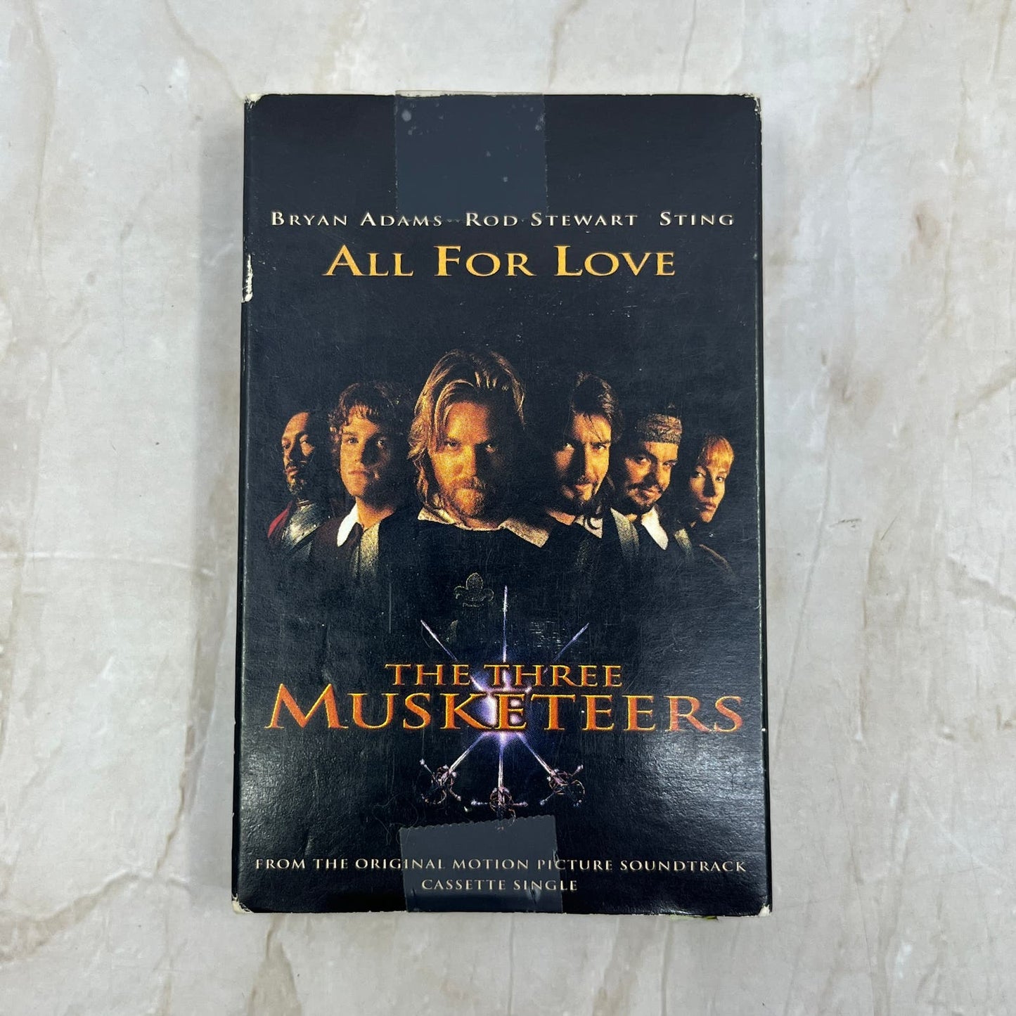 Bryan Adams Rod Stewart Sting - All For Love Single - Cassette Tape TH5-3