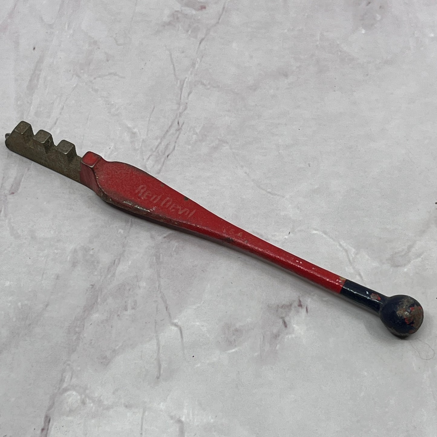 Vintage 1950's Red Devil 5" Long Classic Glass Cutter Steel Wheel Tool 1023 SB7