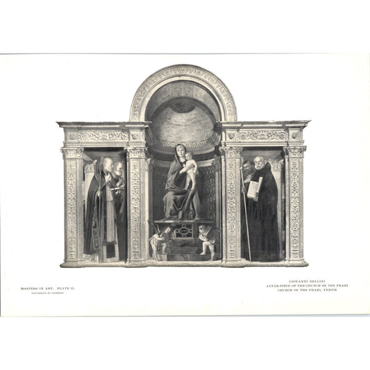 Altar-Piece of the Church of the Frari - Giovanni Bellini 1900 Art Print AB8-MA6