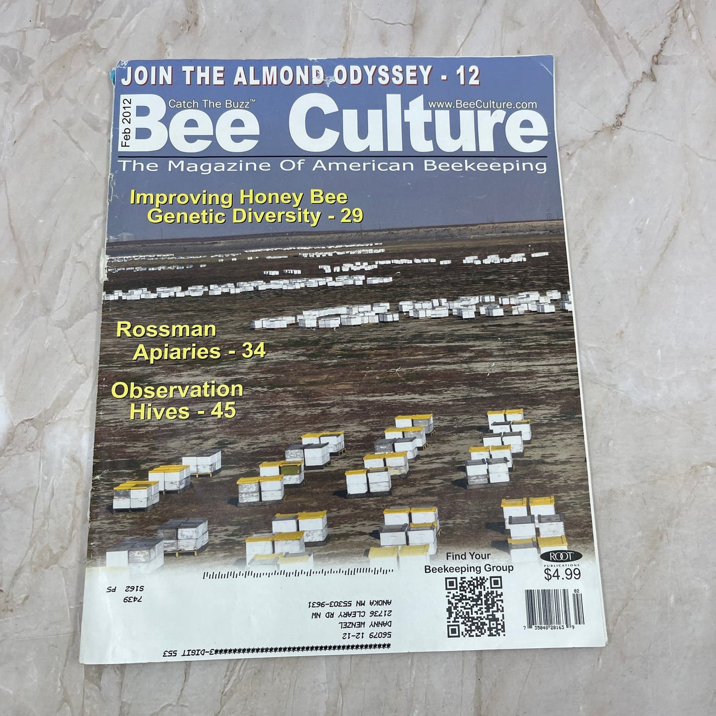 2012 Feb Bee Culture Magazine Bees Beekeeping Honey M8