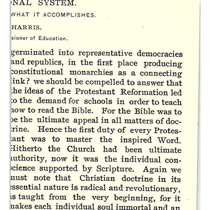 W.T. Harris US Commissioner of Education 1892 Portrait AG2-M21