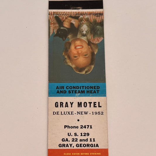 Gray Motel US 129 Gray Georgia Vintage Matchbook Cover TB6-MB2-3