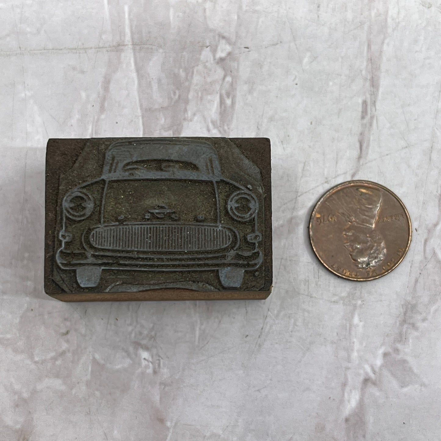 Olympia Rekord P 1.5 Opel 1959 Vintage Letterpress Printers Block Plate SF5
