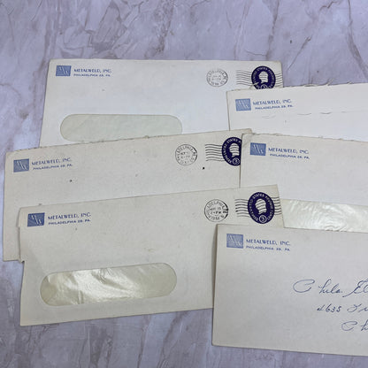 1950s Lot Metalweld Inc Philadelphia PA Postal Cover Envelopes L4-4-21
