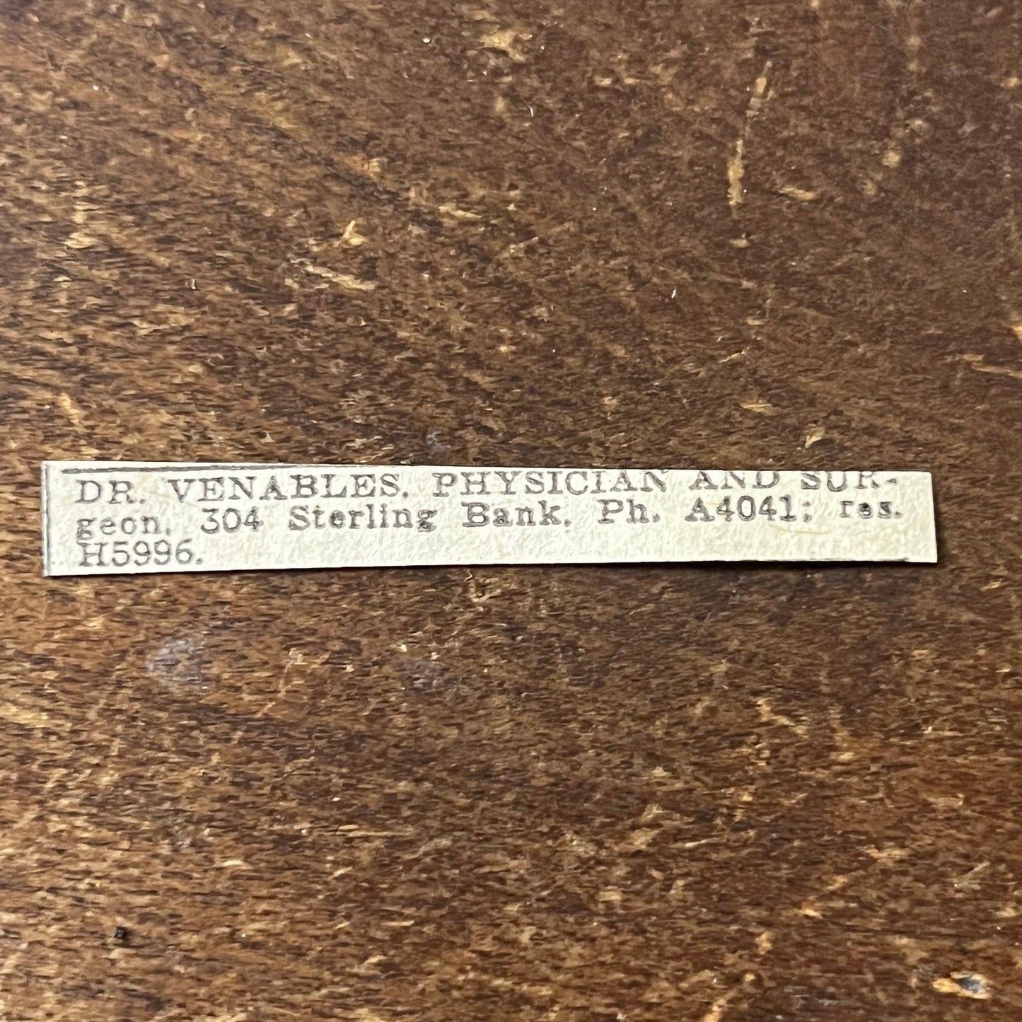 Dr. Venables Physician and Surgeon Sterling Bank Winnipeg 1920 Ad AG2-S14