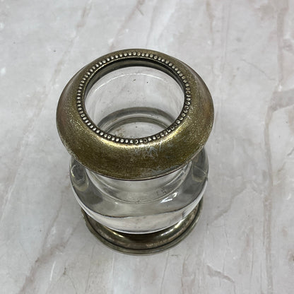Vintage Sterling Silver And Glass Frank Whiting Toothpick Holder TL3