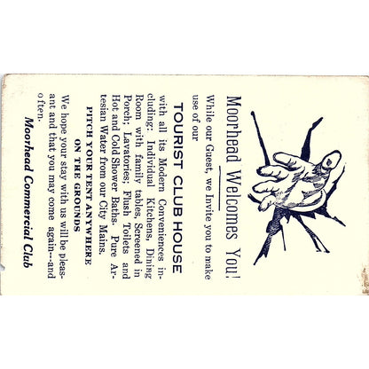 Tourist Club House Moorhead MN Moorhead Commercial Club Business Card AG2-M16