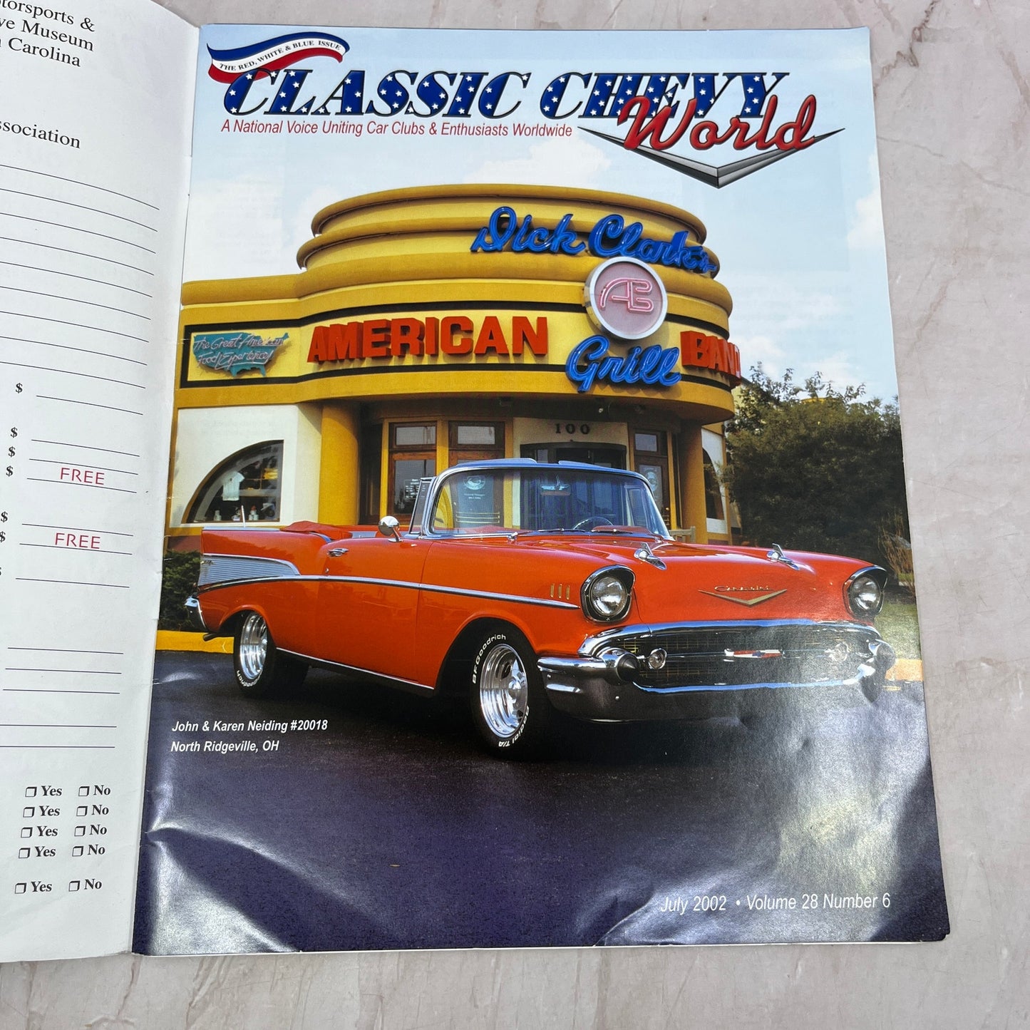 John Neiding OH - '55, '56, '57 Classic Chevy World Magazine - Jul 2002 M30