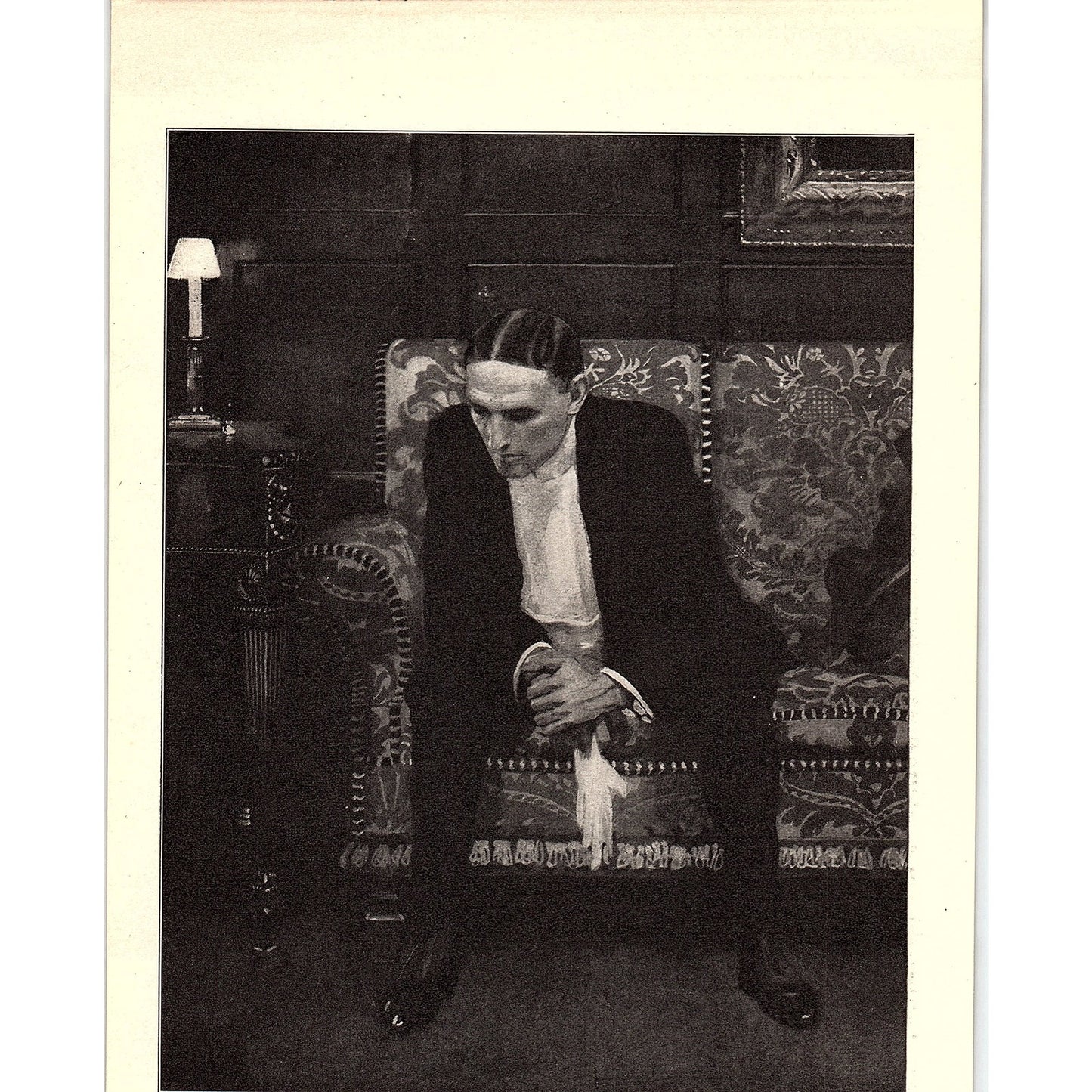 Robert W. Chambers Drawn By Frank Craig Vintage Art Print 6x8" V17