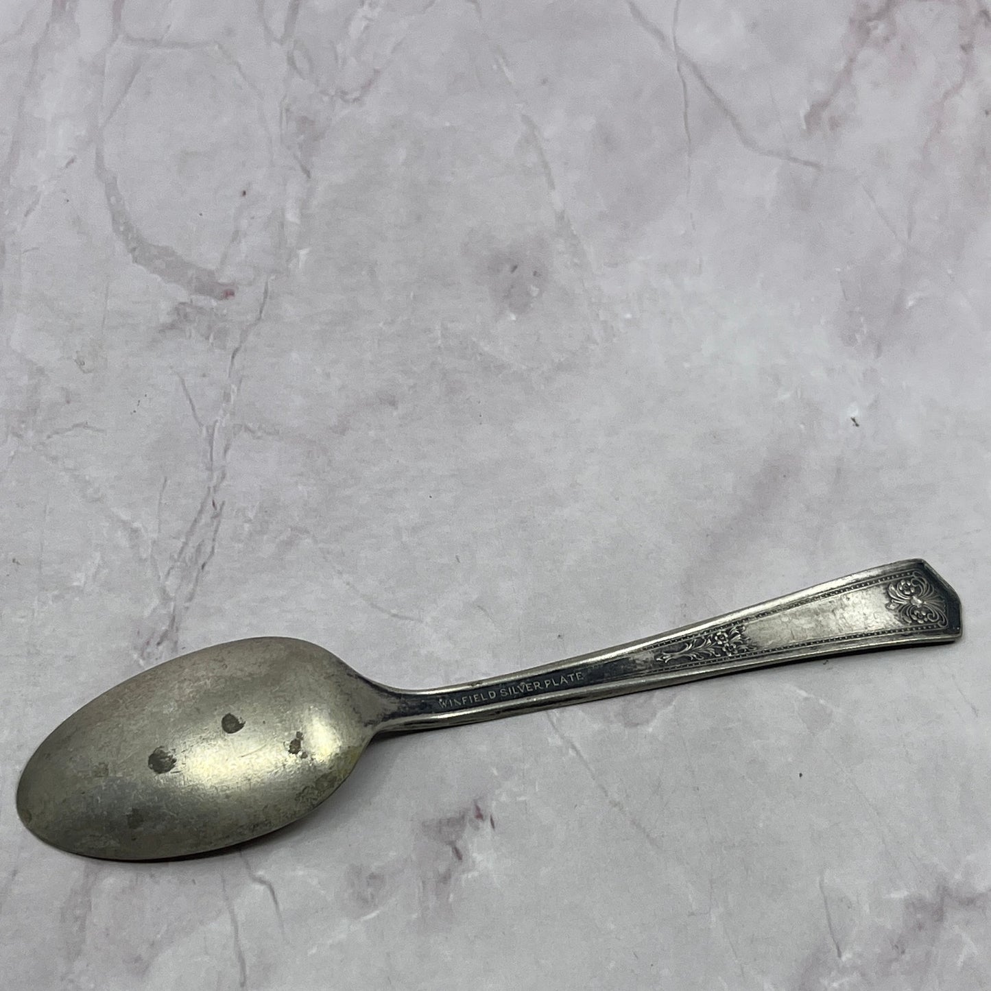 Winfield Silver Plate Bouquet Spoon 6" Vintage Silverplate TC5-OS-27