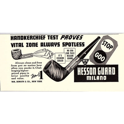Hesson Guard Milano WDC Wm Demuth & Co New York 1940 Ad AF8-H1