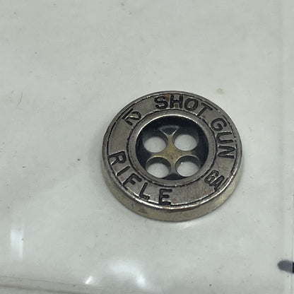 WWII Navy Shot Gun Rifle 12 Gauge Plastic Metallic Button SF4