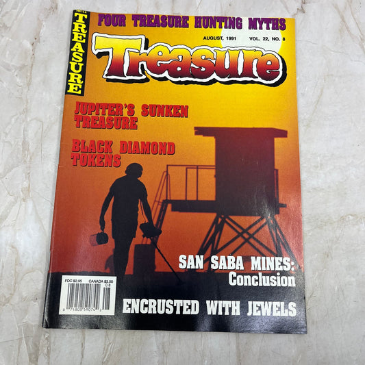 1991 Aug - Treasure Magazine - Treasure Hunting Prospecting Metal Detector M16