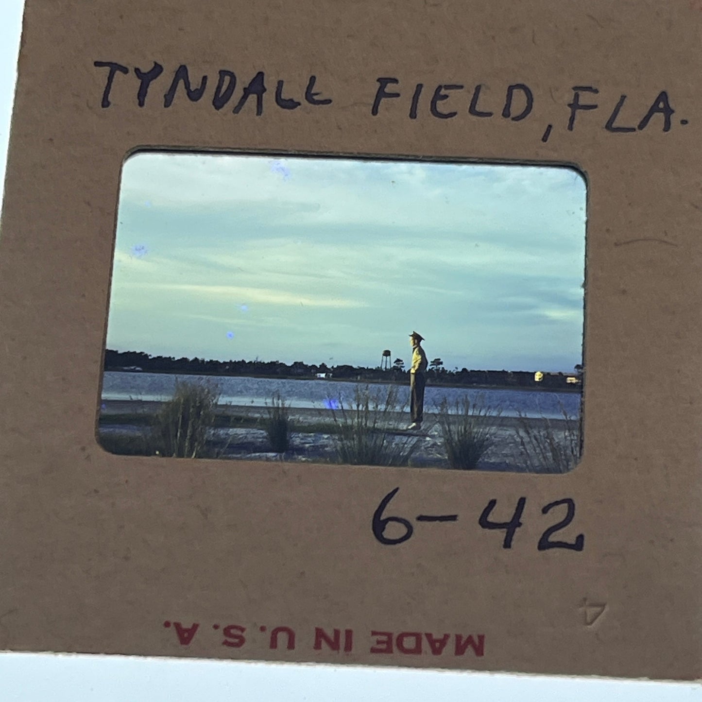 WWII 1942 - 12 Slides of Soldier at Tyndall Field, Panama City FL TB8-SL1