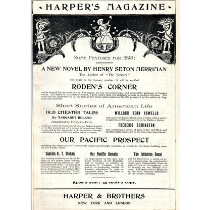 D. Appleton's Library English Classics Christmas Gift 1897 Victorian Ad AE9-TS2