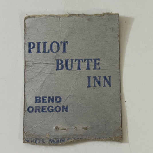 Pilot Butte Inn Bend Oregon c1940 Matchbook Cover TE2-MKO-4