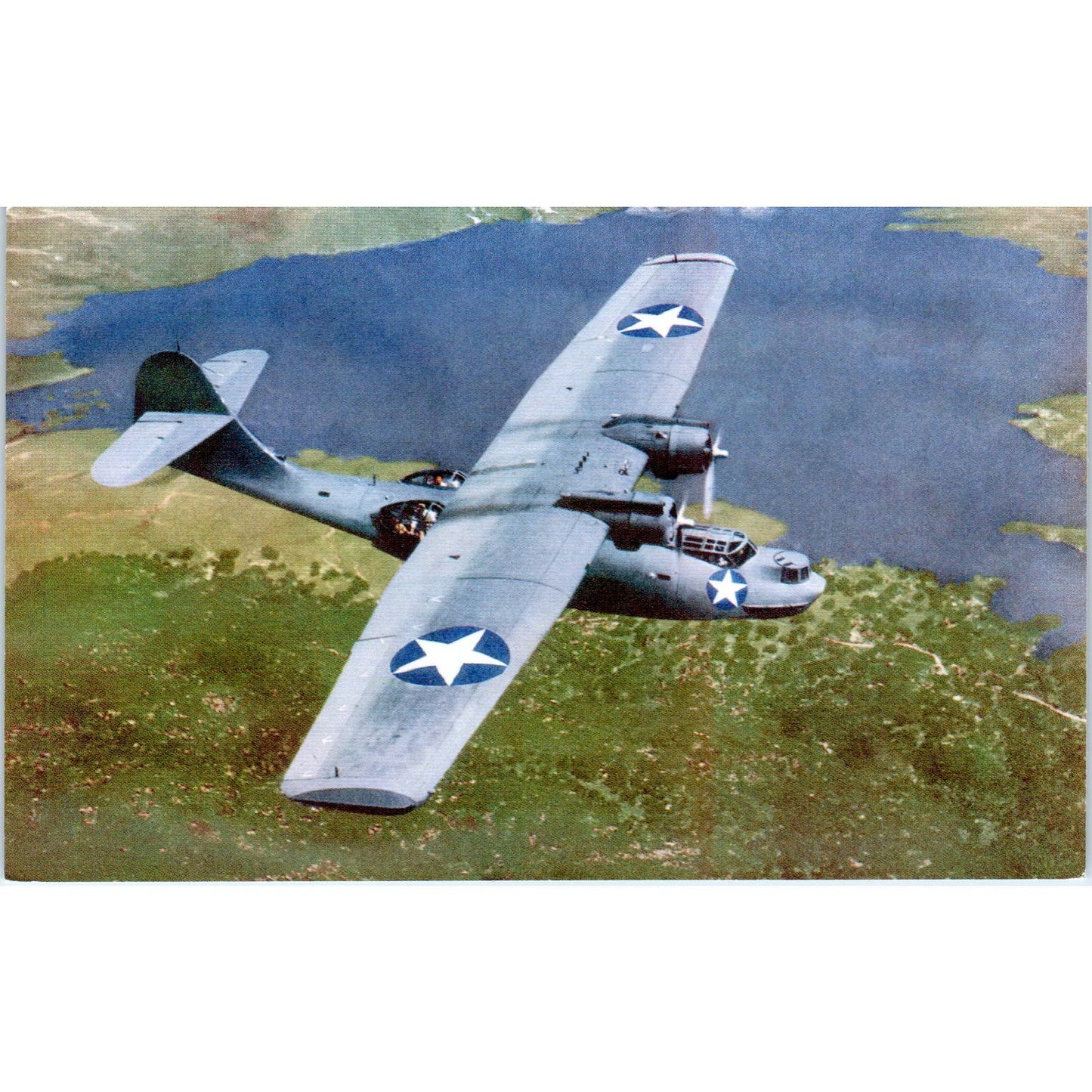 Catalina PBY Navy Patrol Bomber Vintage Postcard PC19