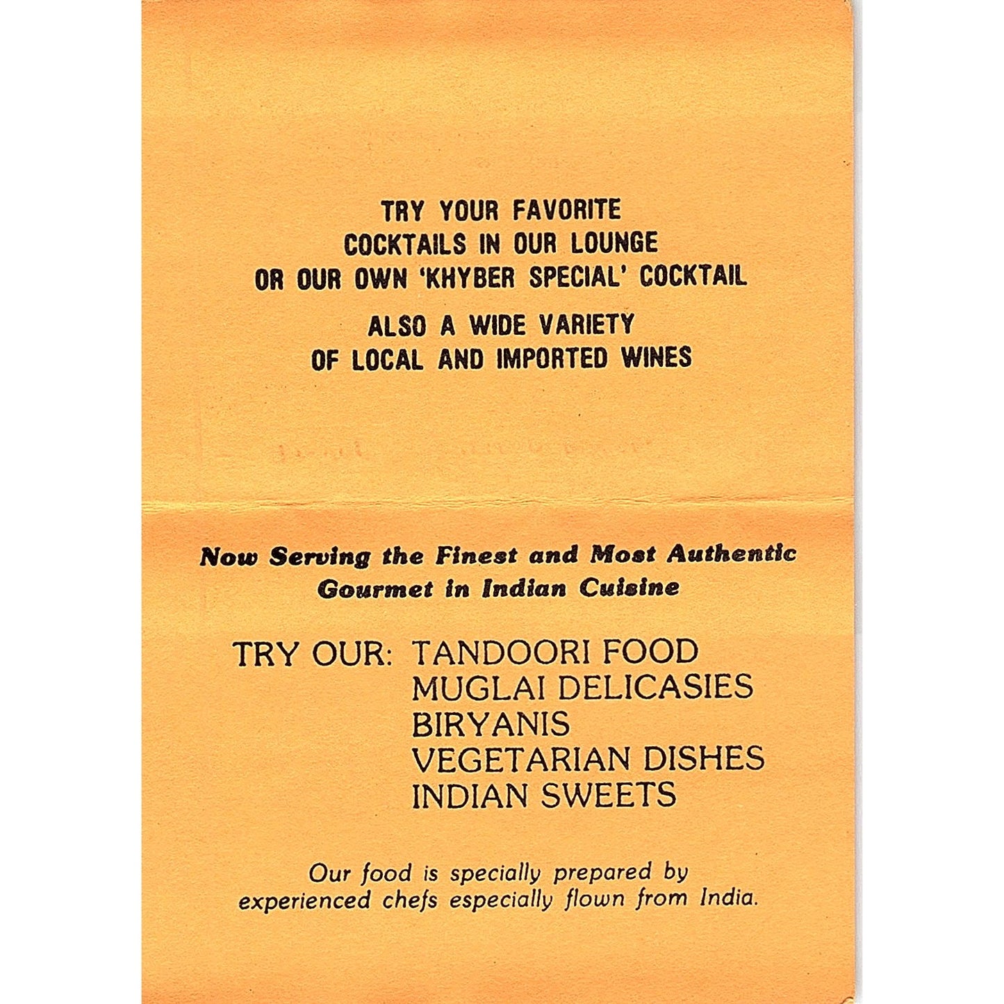 Khyber India Restaurant Sarup Bhardwat Chicago Vintage Business Card TH2-B2