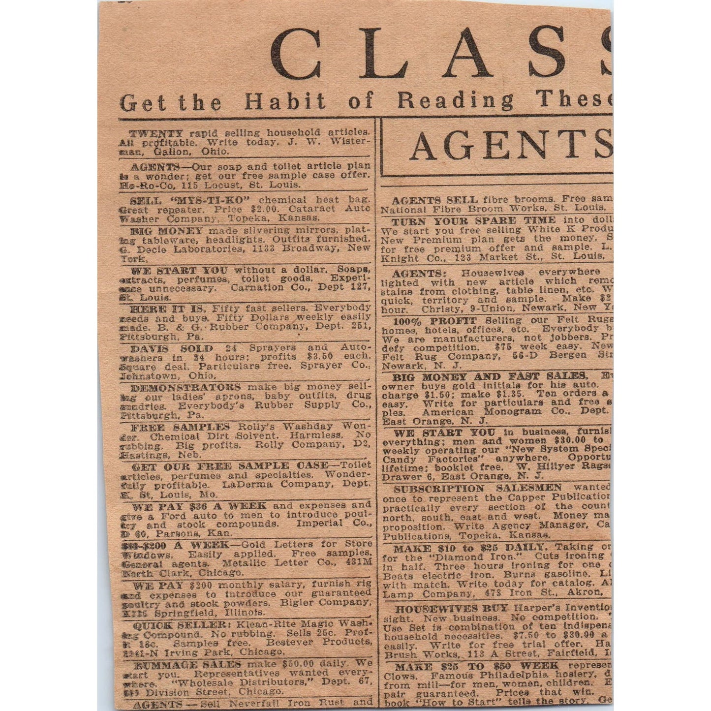 Genuine Bayer Aspirin 1923 Magazine Ad Clip AE1-1