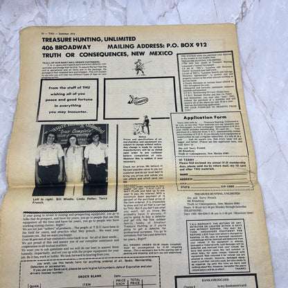 1974 Summer - Treasure Hunting Unlimited Newspaper Rocks Coins Bottles M18