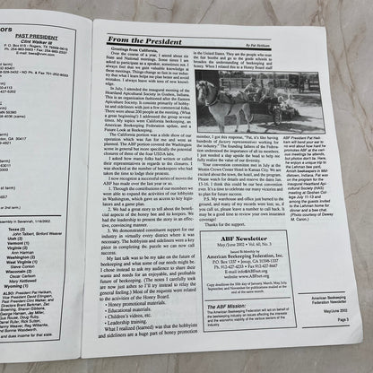 2002 May/June American Beekeeping Federation Newsletter Gainesville FL M15