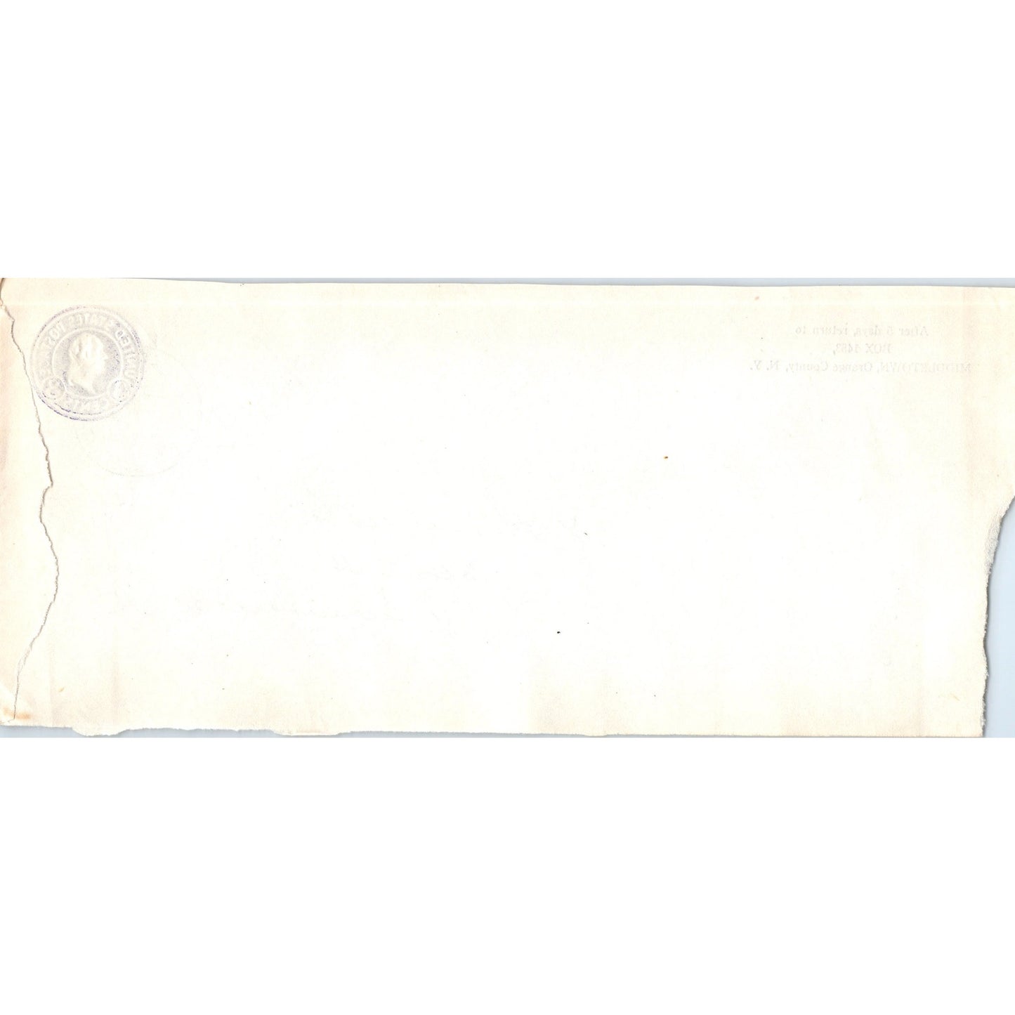 1950 Middletown Orange County NY Postal Cover Envelope TH9-L2