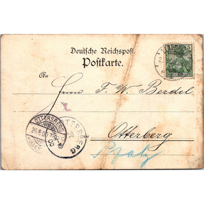 Gebr. Erbslöh Elberfeld Otterburg 1900 German Reich Postcard TE2-GRQ