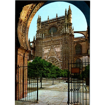 Sevilla Catedral Puerta De La Concepción Vintage Postcard PD1
