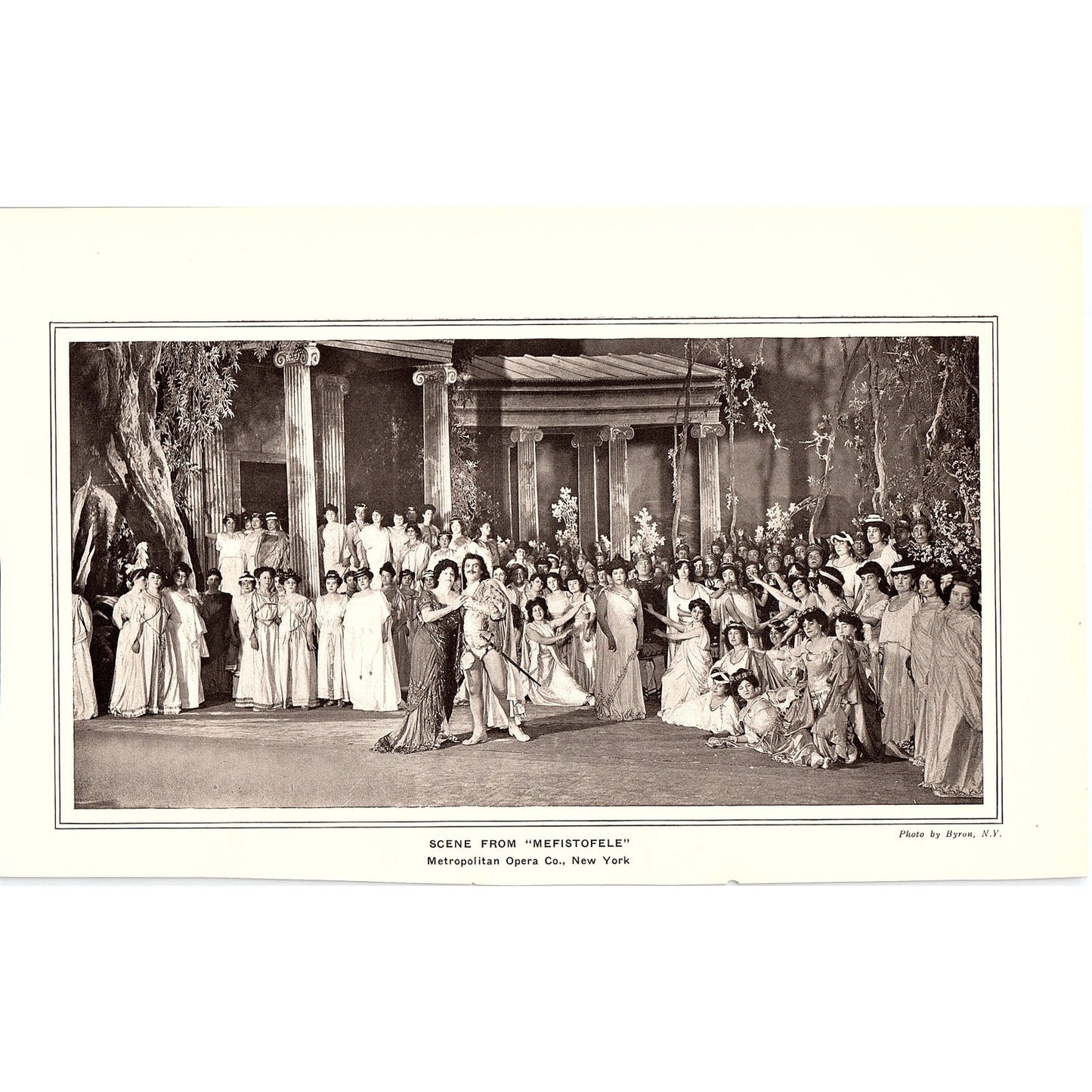 Scene from Mefistofele Metropolitan Opera Co NY Vintage Print 7x11 V10