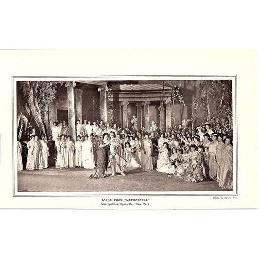 Scene from Mefistofele Metropolitan Opera Co NY Vintage Print 7x11 V10