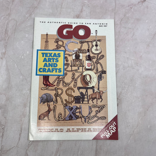 1987 May Go - The Authentic Guide to San Antonio Texas Travel Magazine TH9-LX1