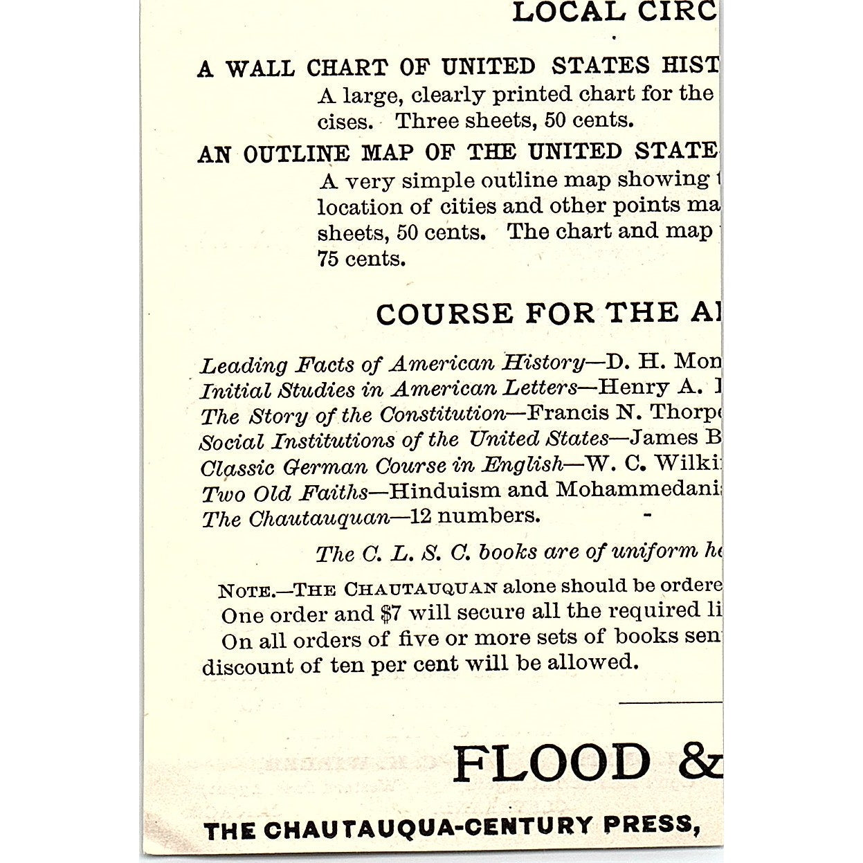 The Lake Shore & Michigan Southern Railway A.J. Smith C.K Wilber 1892 Ad AG2-M12