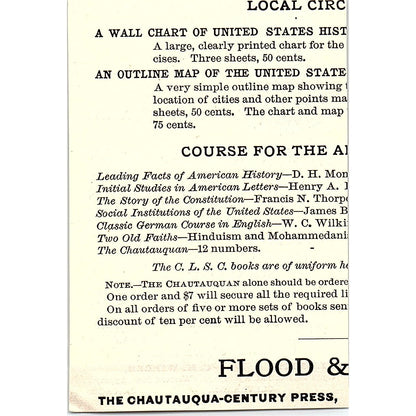 The Lake Shore & Michigan Southern Railway A.J. Smith C.K Wilber 1892 Ad AG2-M12