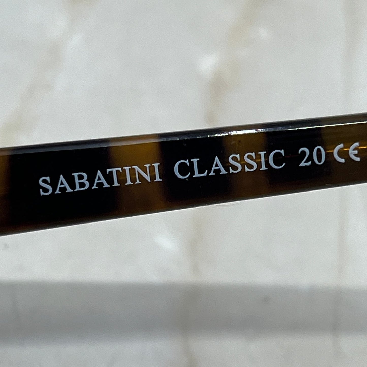Sabatini Classic 20 Brown Stripe Acrylic Sunglasses Eyeglasses Frames TE9-G4-7