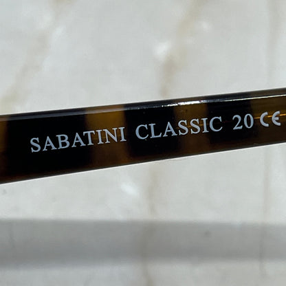 Sabatini Classic 20 Brown Stripe Acrylic Sunglasses Eyeglasses Frames TE9-G4-7
